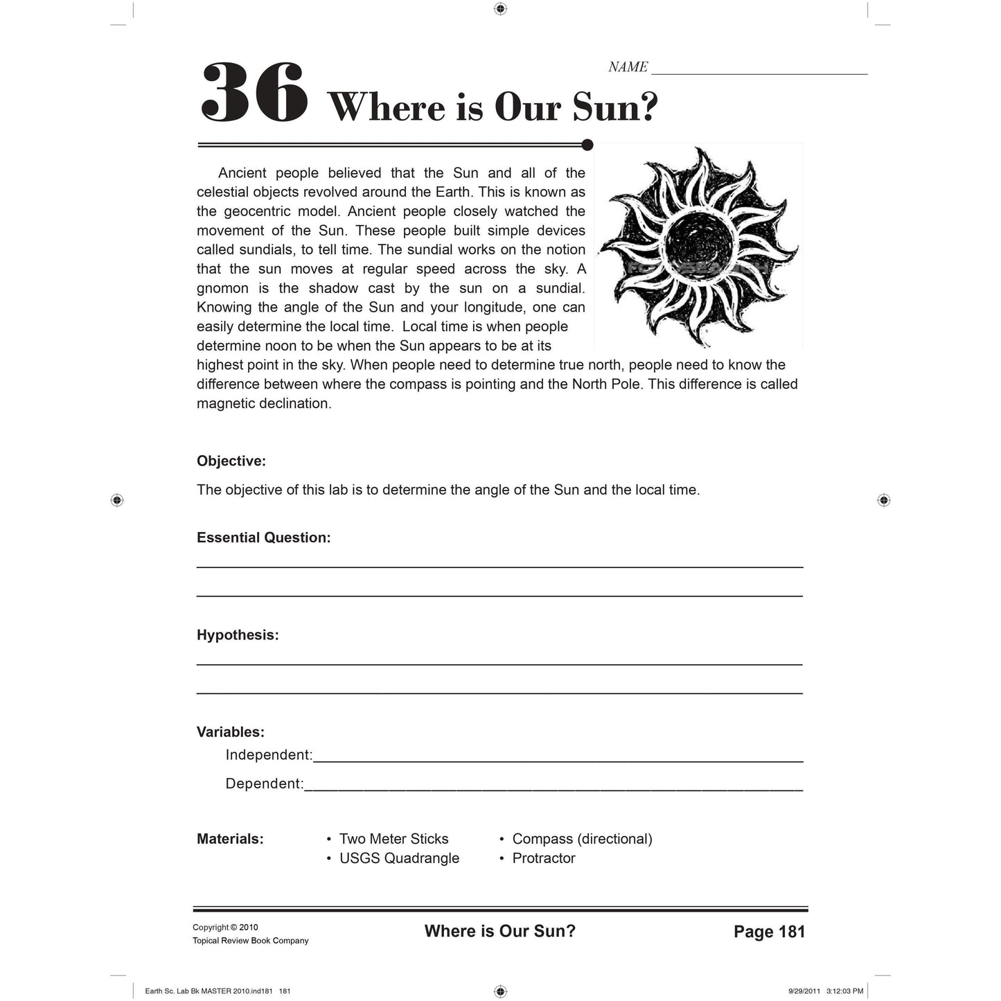 Earth Science Investigations - 3rd Edition