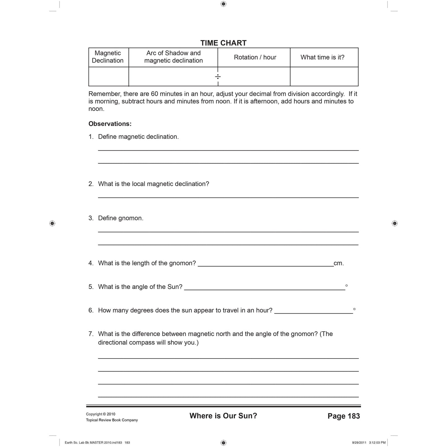 Earth Science Investigations - 3rd Edition
