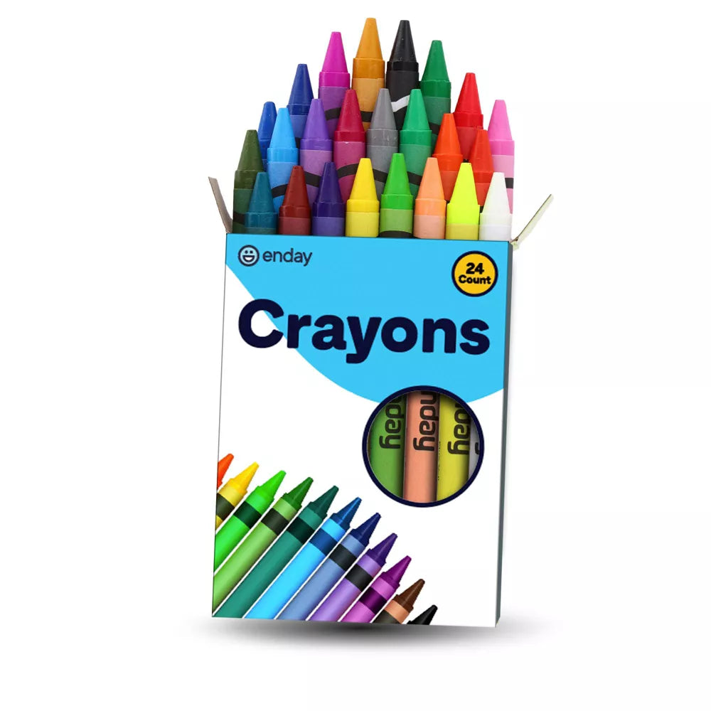 CRAYONS: 24 ct, tuck box (not crayola)