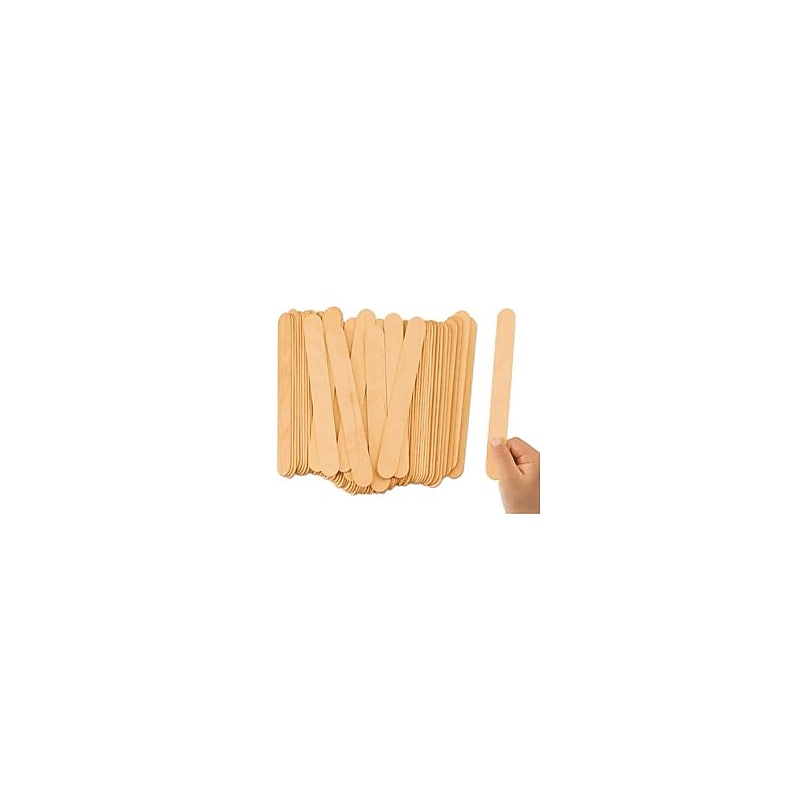 CRAFT STICKS: Jumbo, 3/4"x6", Natural, 100/pk
