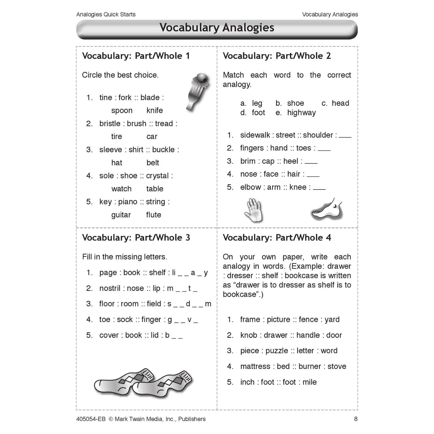 Analogies Quick Starts Workbook