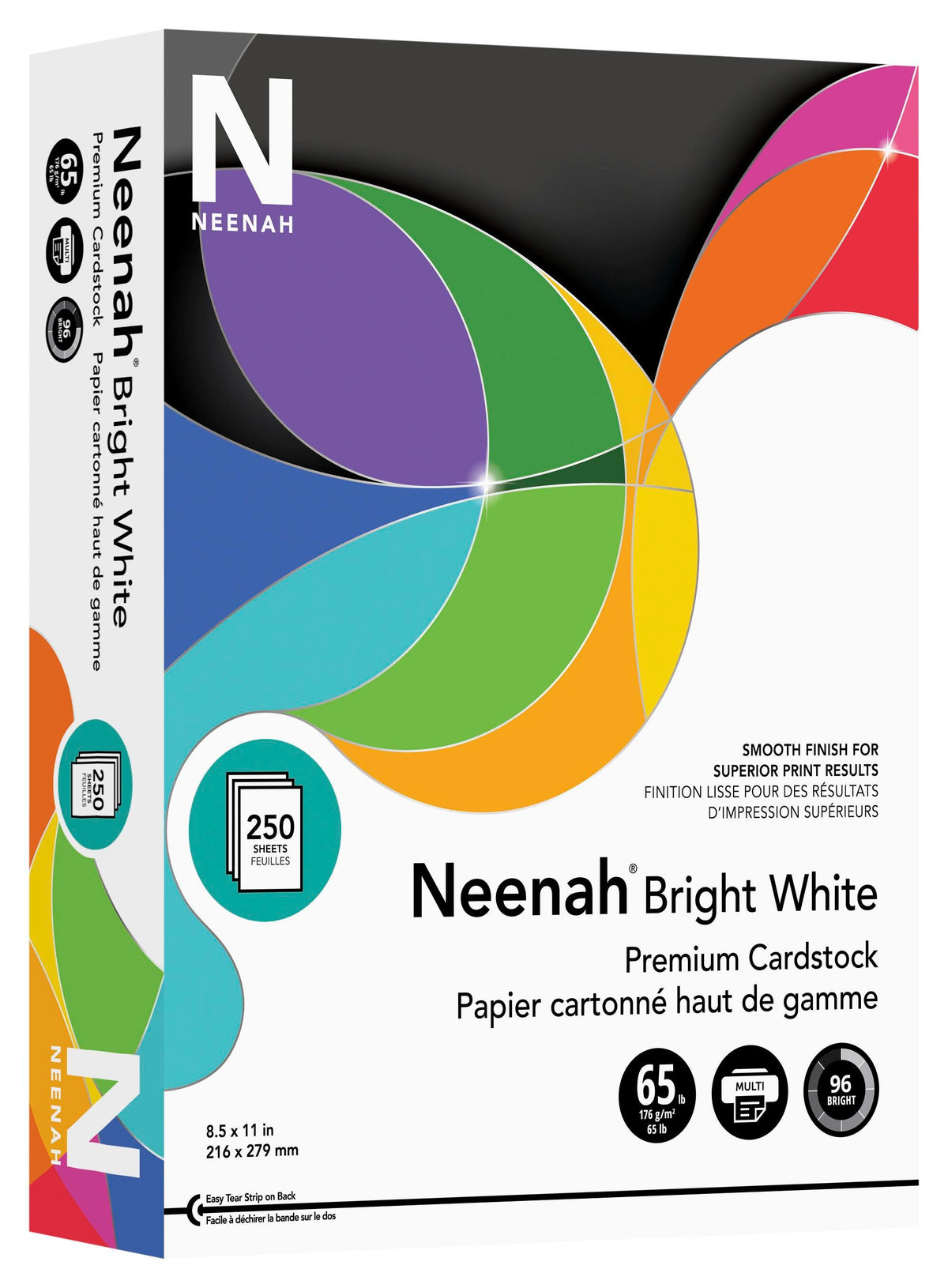 PAPER: CARDSTOCK, WHITE, 8 1/2" X 11", 250/pk