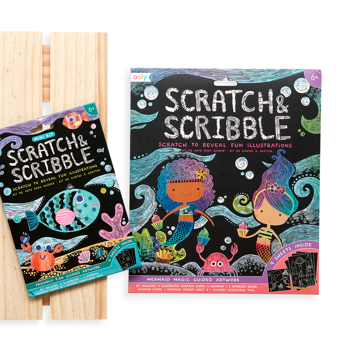 Friendly Fish Scratch and Scribble Mini Scratch Art Kit