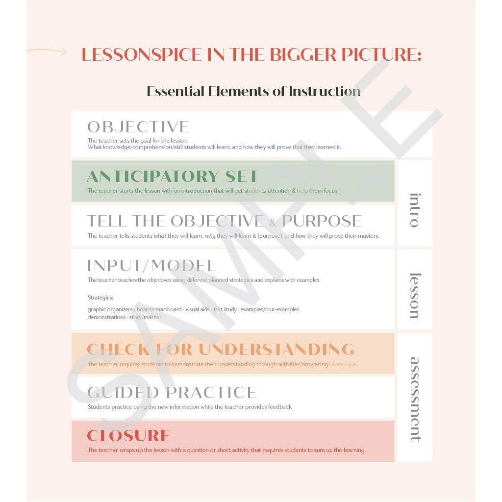 Lesson Spice Consumable Workbook