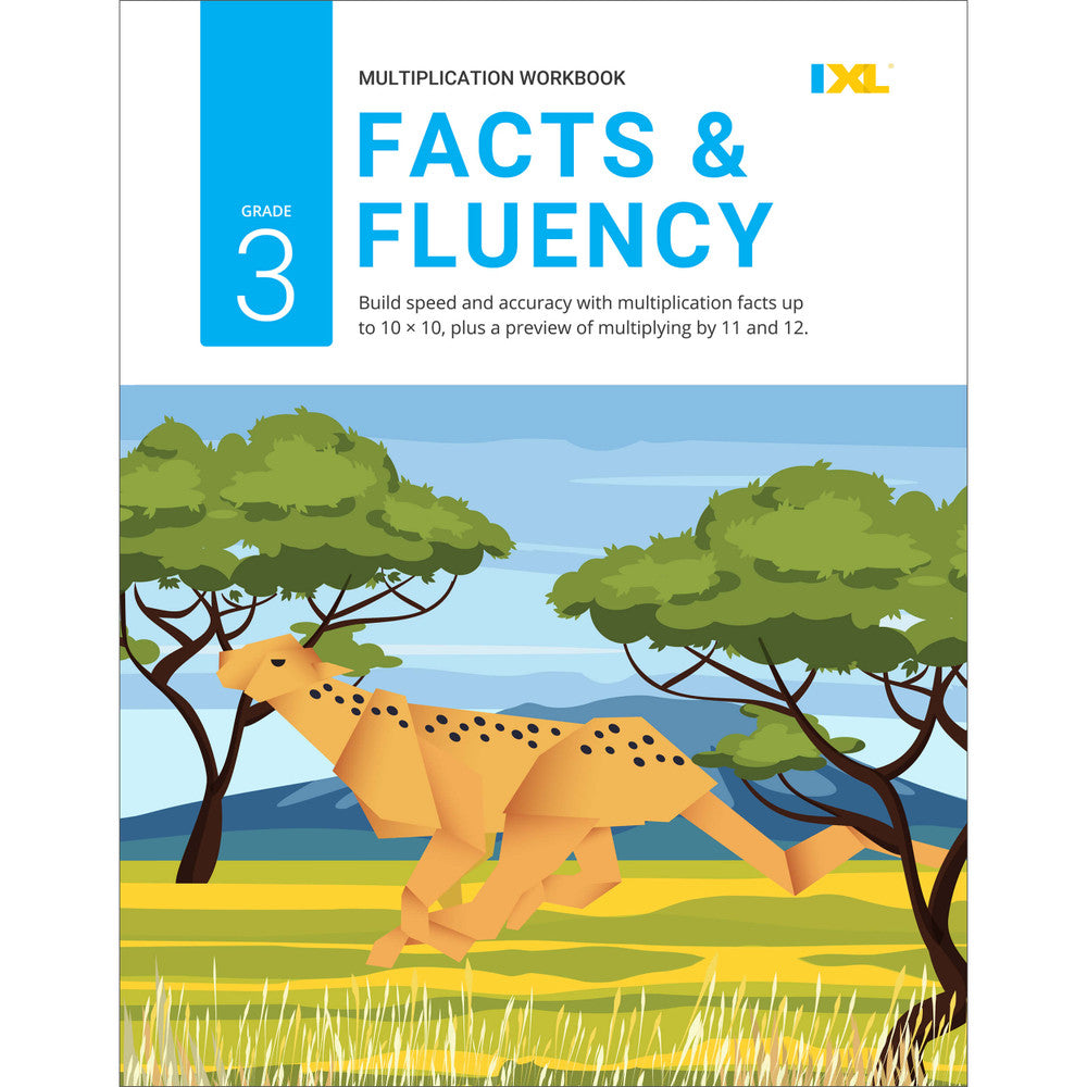 IXL Multiplication Facts & Fluency Workbook Grade 3 Paperback