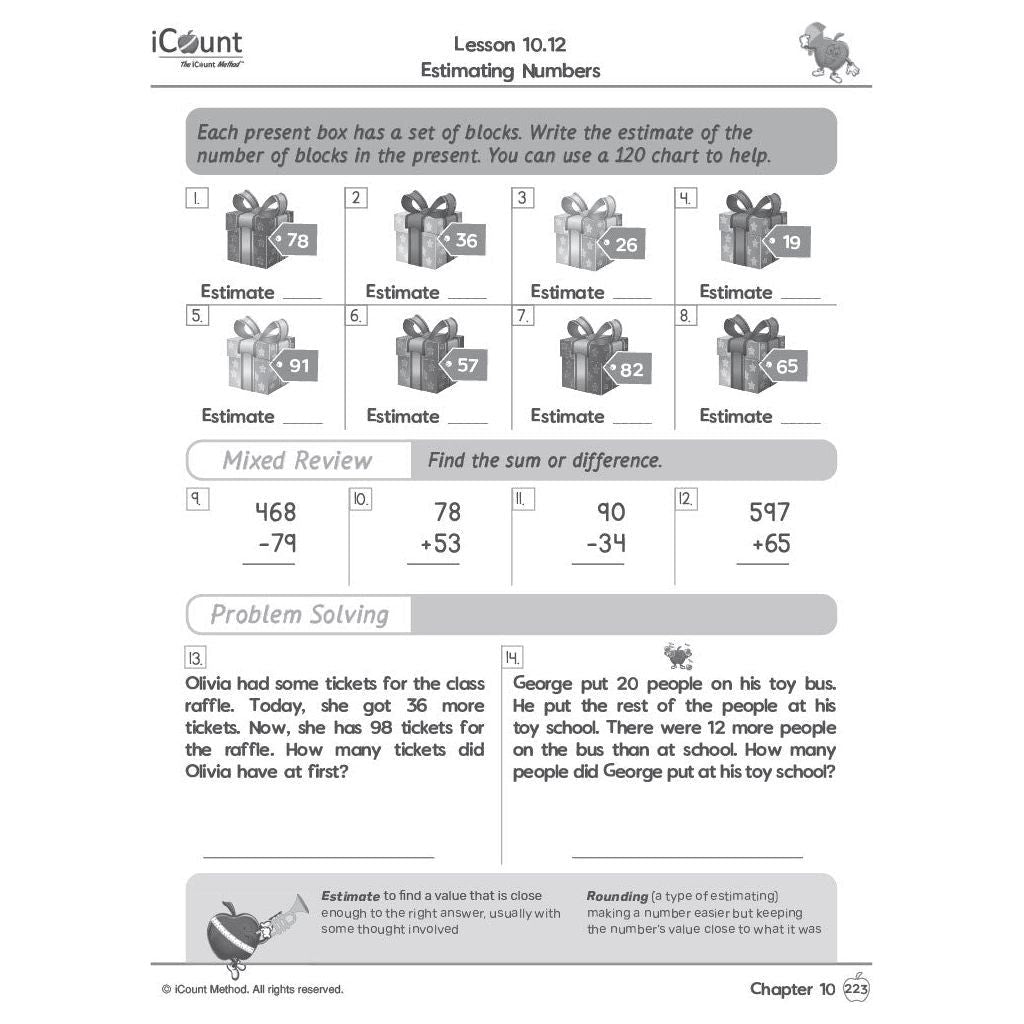 Level Green Math Workbook, Classic Line