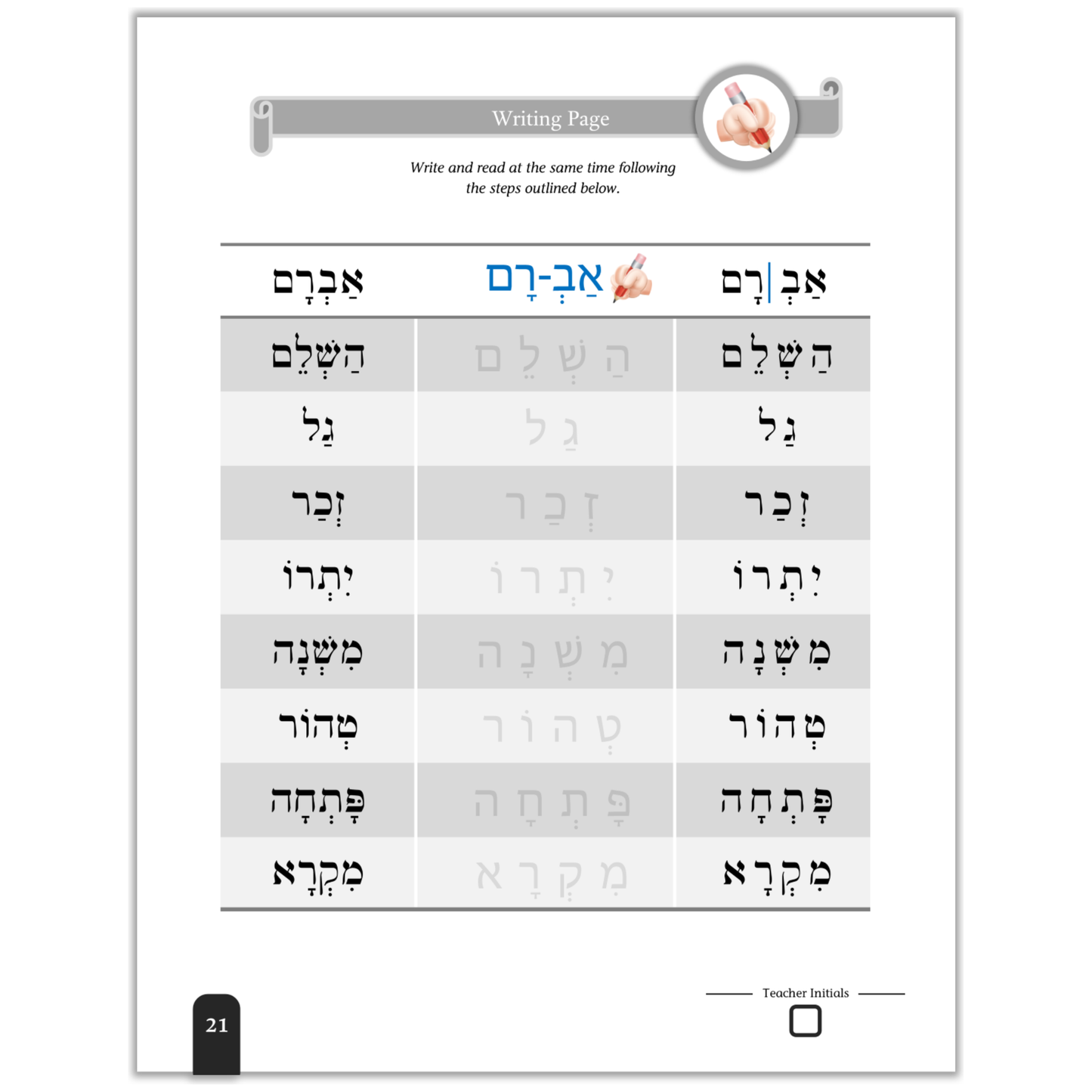 Seder Kriah Stage 5 Klolei Sheva (Day School Full Edition)