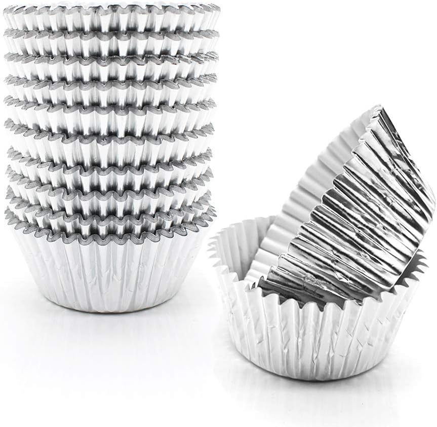 FOIL: Cupcake liners, silver, PK>450
