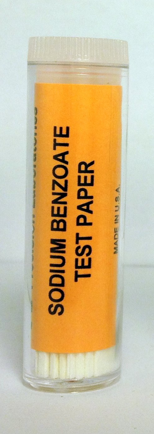 TEST STRIPS: Sodium Benozate Taste Paper, 100/vial