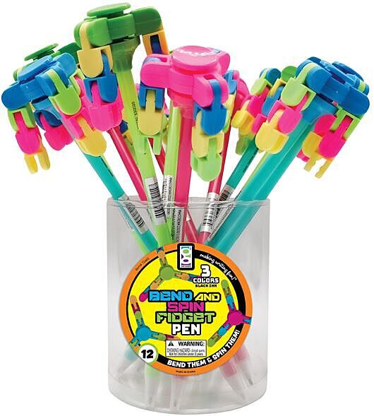 Bend and Spin Fidget Individual Pen