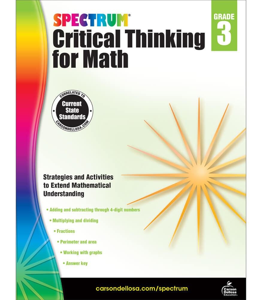 Spectrum Critical Thinking for Math Workbook Grade 3 Paperback