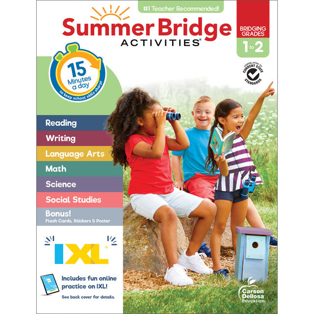 Summer Bridge Activities Workbook Grade 1-2 Paperback
