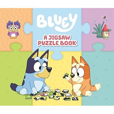 Bluey: A Jigsaw Puzzle Book: Includes 4 Double-Sided Puzzles- BB