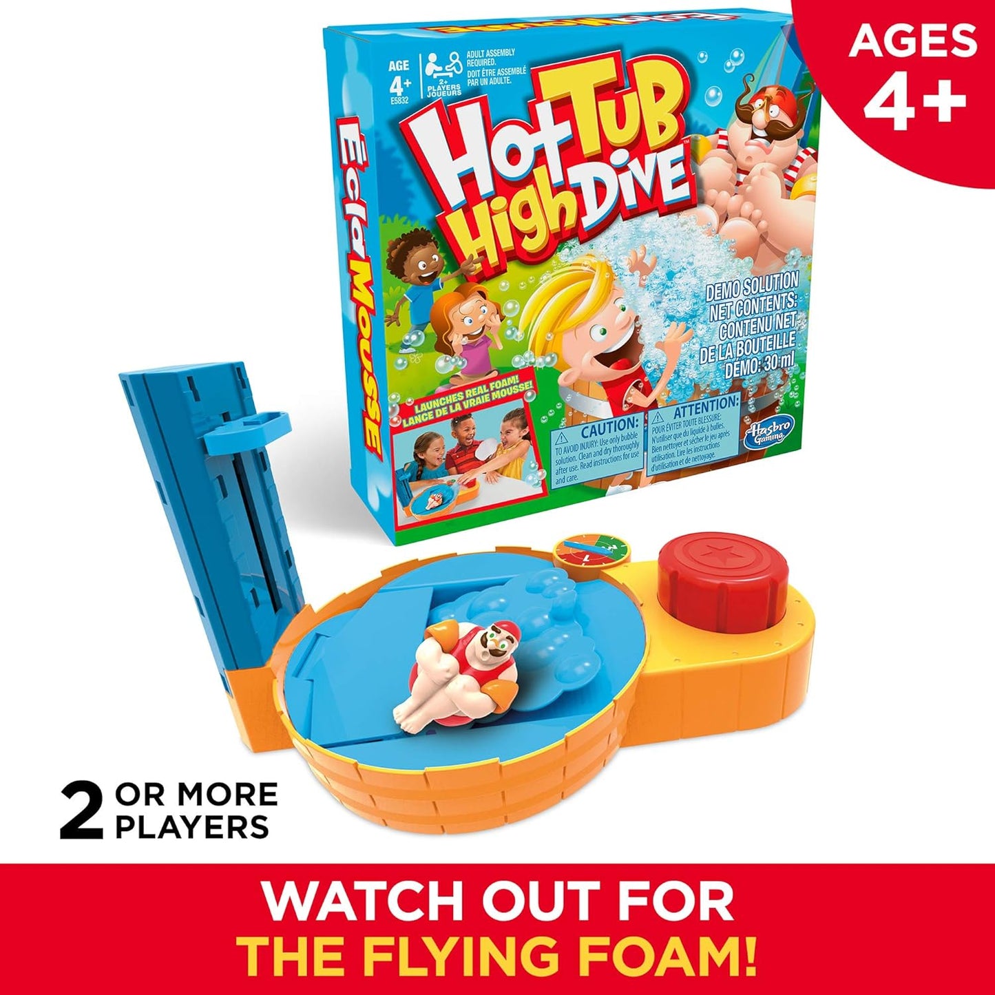 Hasbro Gaming Hot Tub High Dive Game with Bubbles