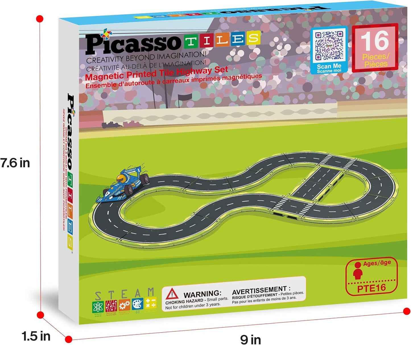 Magnetic Building Tiles Car Track Magnet Vehicle