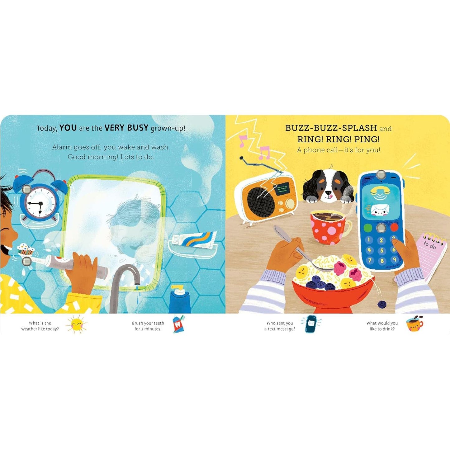 My Busy Noisy Day: Play and Pretend with 26 Sound Buttons! - Board Book