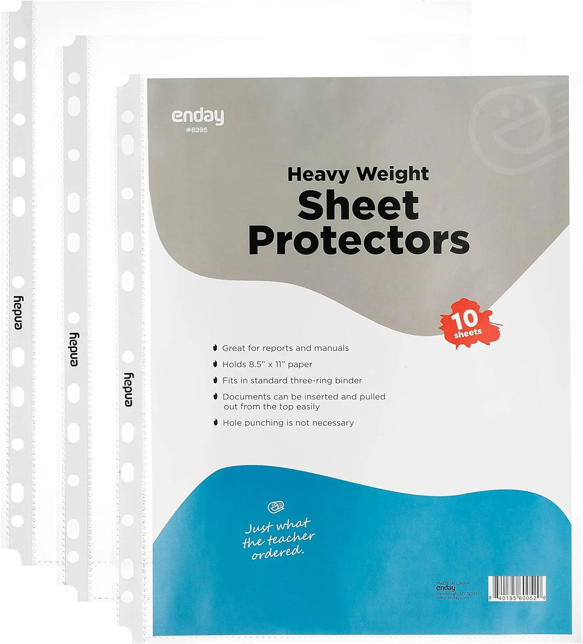 Sheet Protectors, 8.5" x 11", Clear