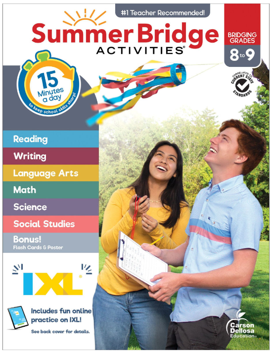 Summer Bridge Activities 8 to 9 UPDATED