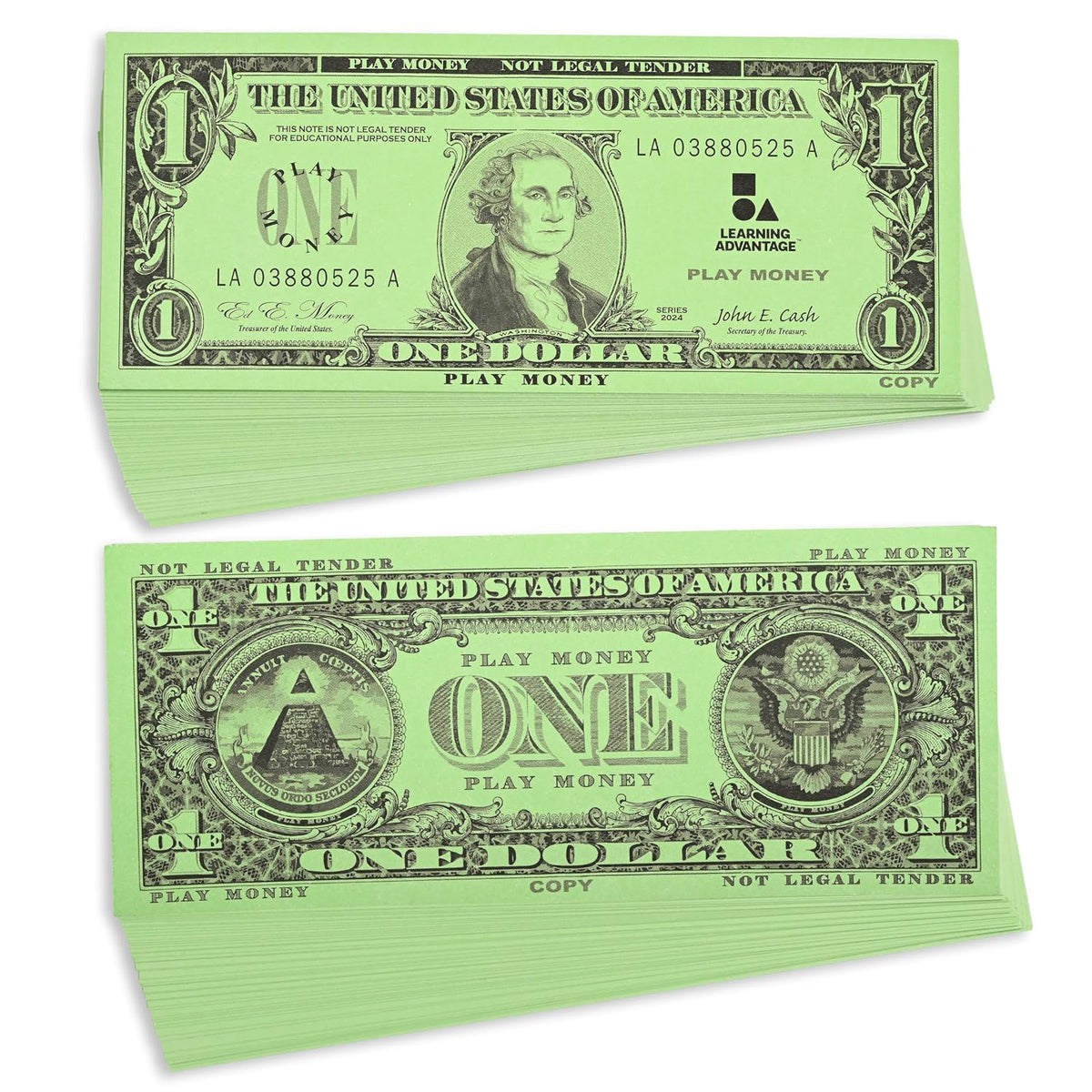 Play Money: $1 - 100 Bills