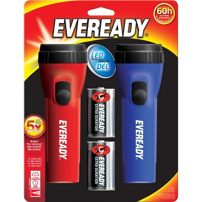 FLASHLIGHT, 2/pk w/batteries