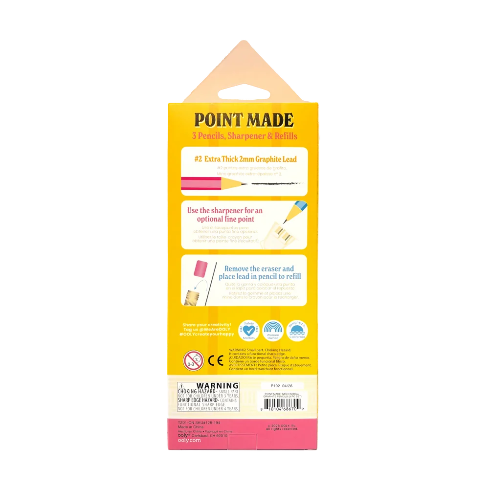 Point Made Mechanical Graphite Pencils – Set of 3