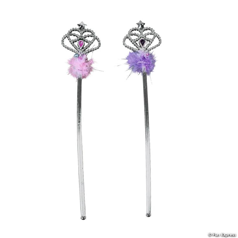 WANDS: Plastic princess wands 12"+