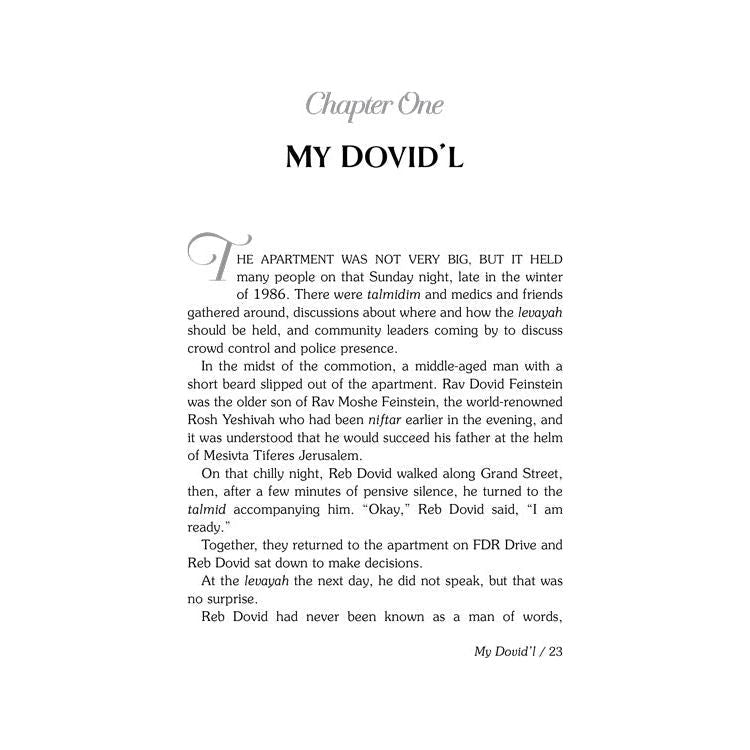 Reb Dovid: The Life and Legacy of Rabbi Dovid Feinstein