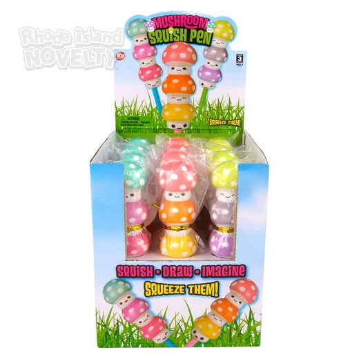 7" Squish Mushroom Pens