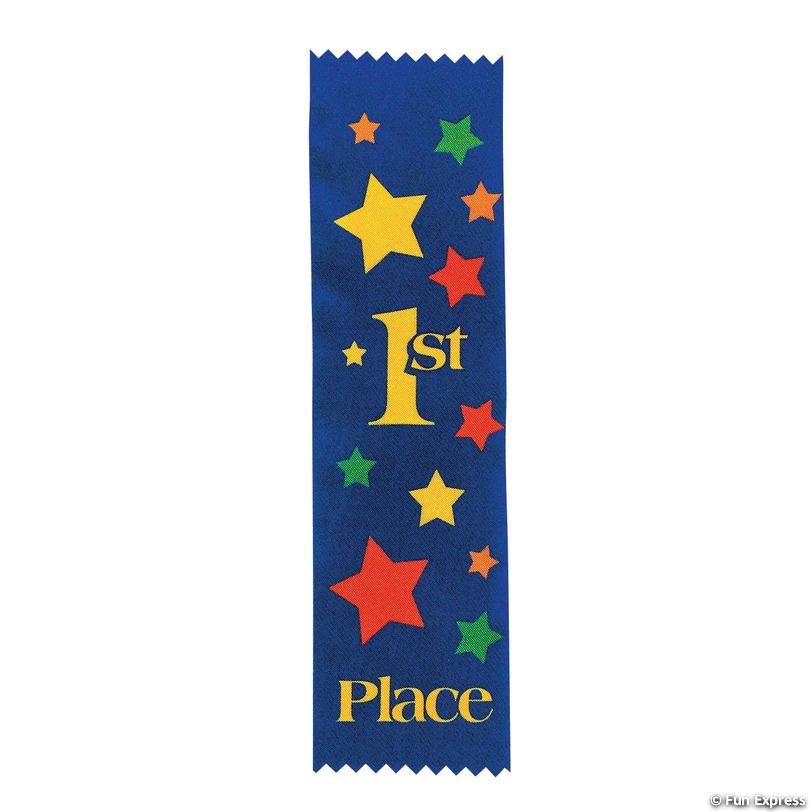 AWARD RIBBON: Blue