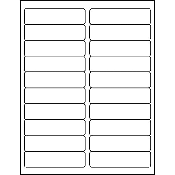 ML 2000 Single Box 8-1/2" x 11", White, 100 Sheets, 20/Sheet Label