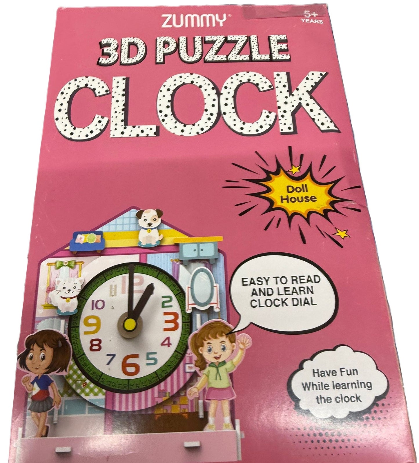 3D PUZZLE Clock Doll House