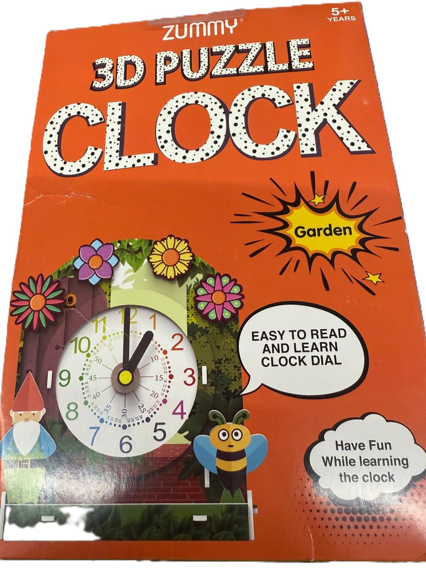 3D PUZZLE CLOCK garden