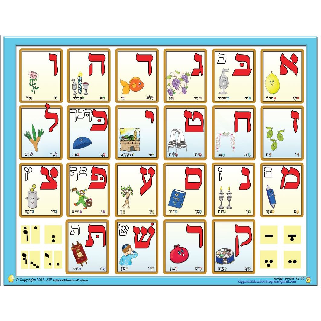 Alef Beis Poster - Large