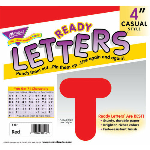 4" Casual Uppercase Ready Letters®-Royal Blue
