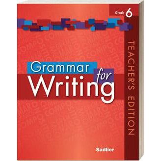 Grammar for Writing, Teacher's Edition- Grade 6