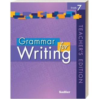 Grammar for Writing, Teacher's Edition- Grade 7
