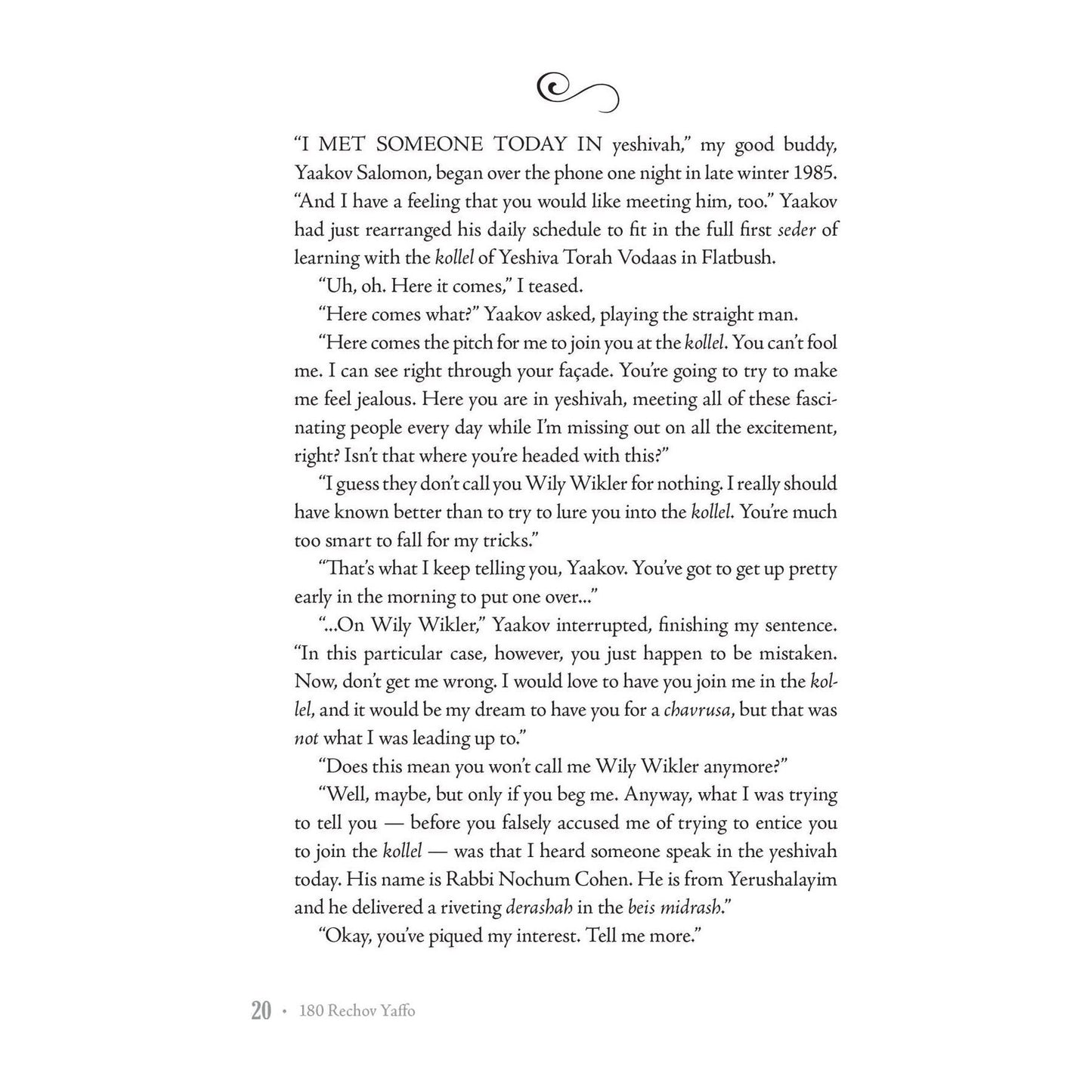 180 Rechov Yaffo - ${product_sku} - Menucha Publishers Inc.