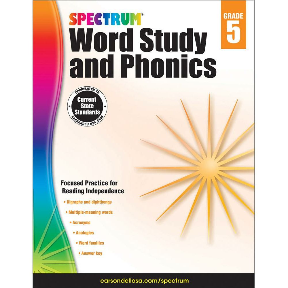 Spectrum Word Study and Phonics Grade 5