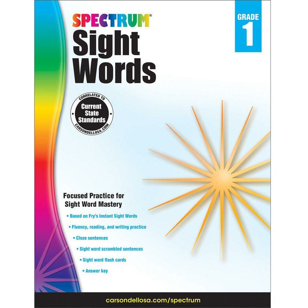 Spectrum Sight Words Grade 1