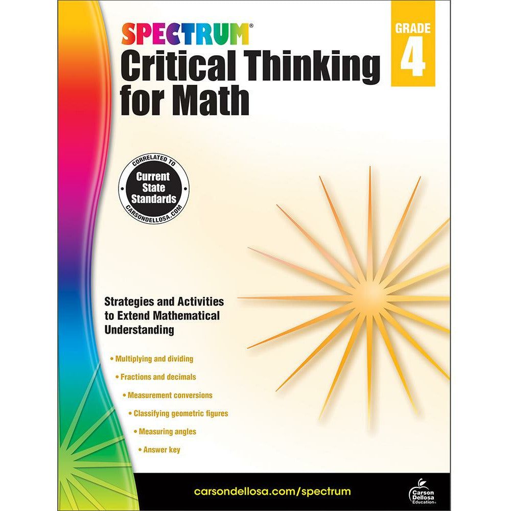 Spectrum Critical Thinking for Math Grade 4
