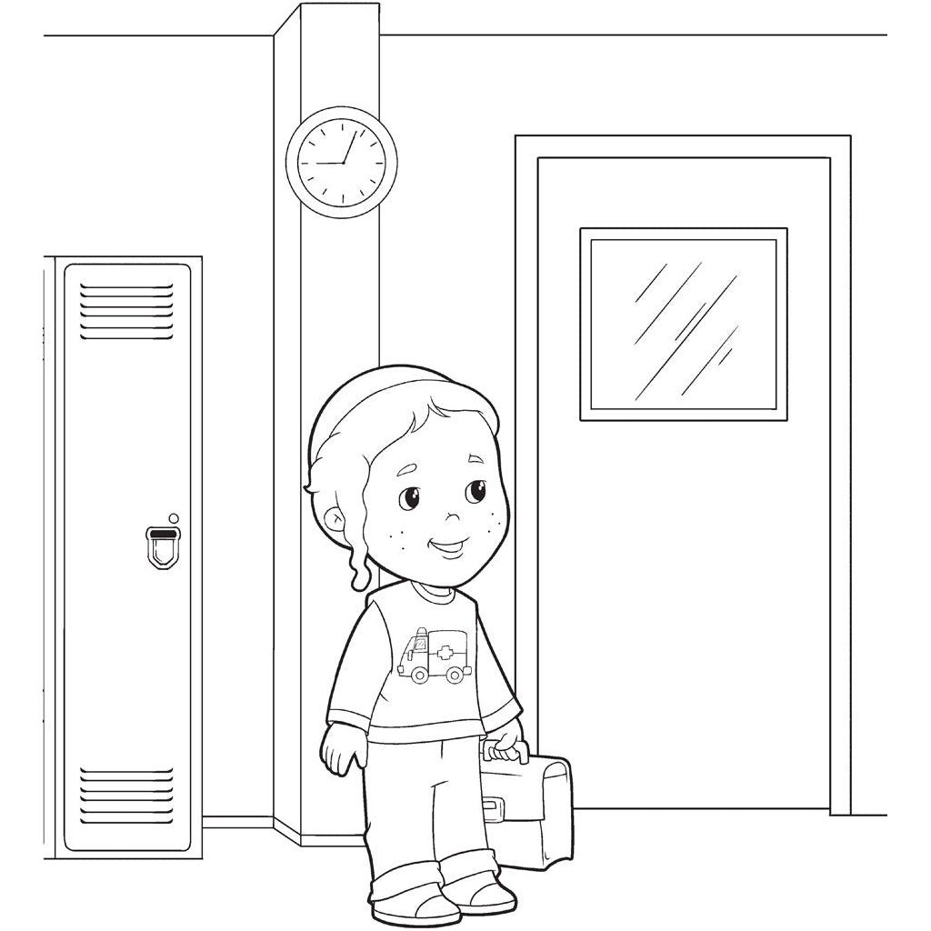Back to School with Avi & Chavi - Coloring Book - ${product_sku} - Menucha Publishers Inc.