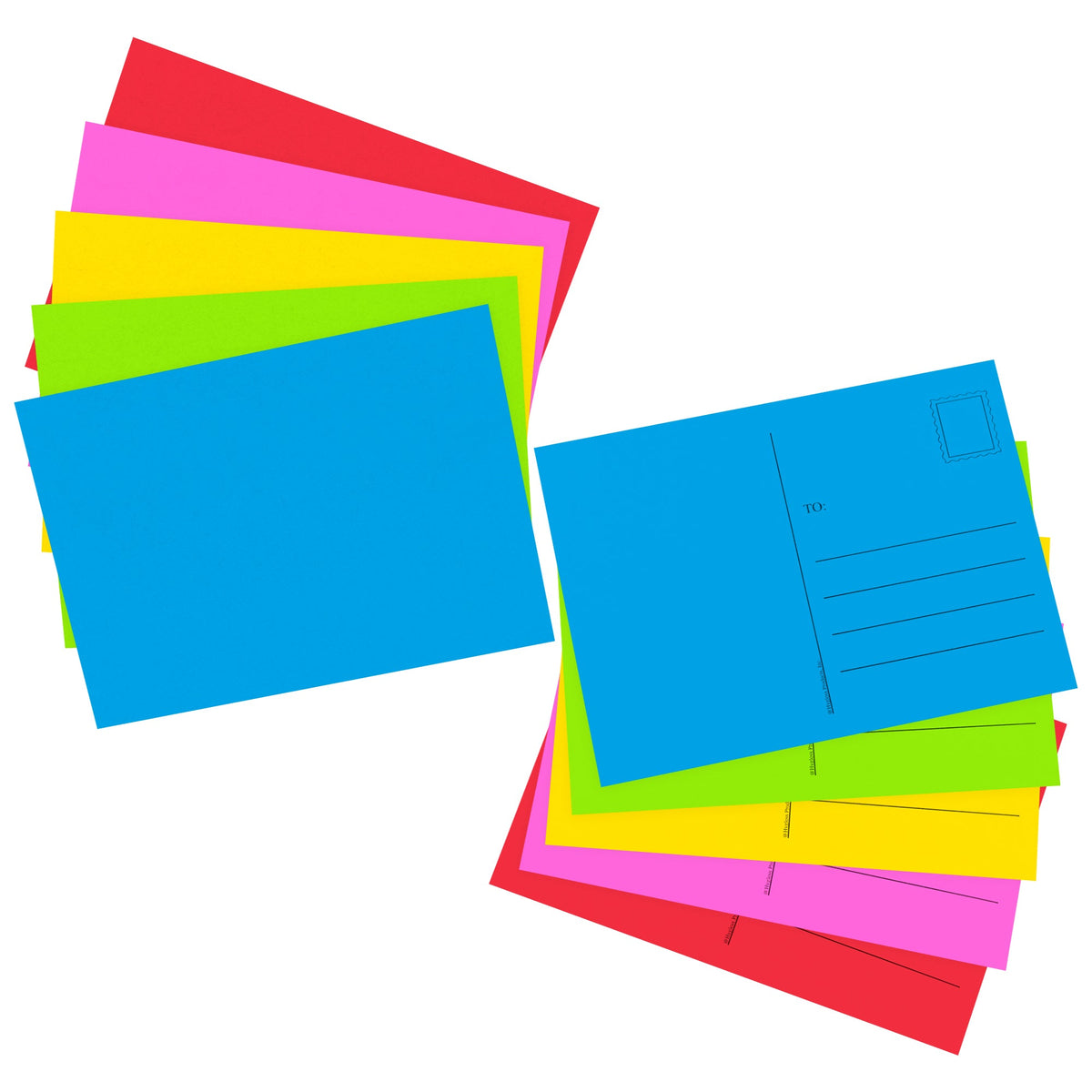 CARDS: Blank Postcards, white, w/ lines for address & stamp, appx.5x7