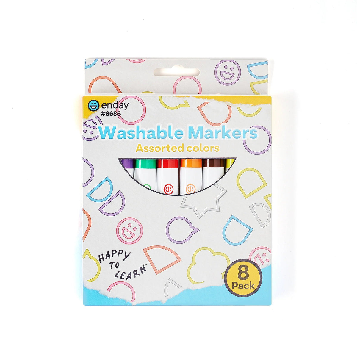MARKER: Conical tip, water-based, 8/pk