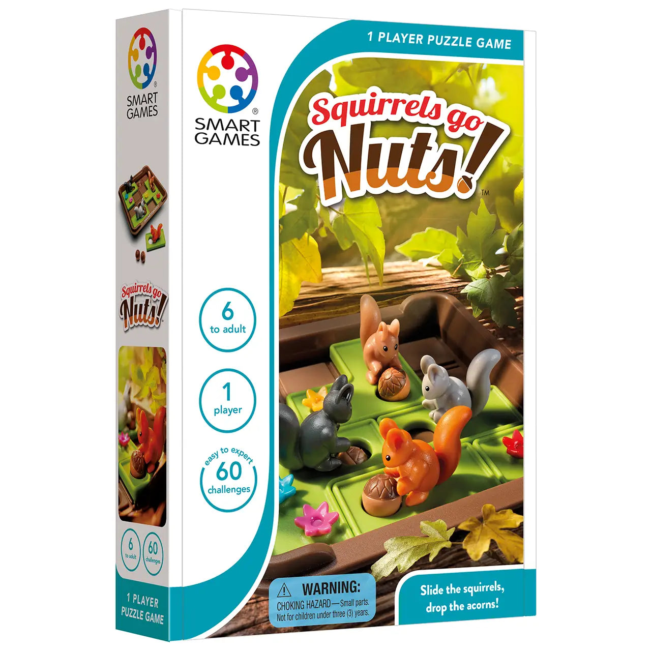 Smartgames Squirrels Go Nuts Sliding Puzzle Ages 6+