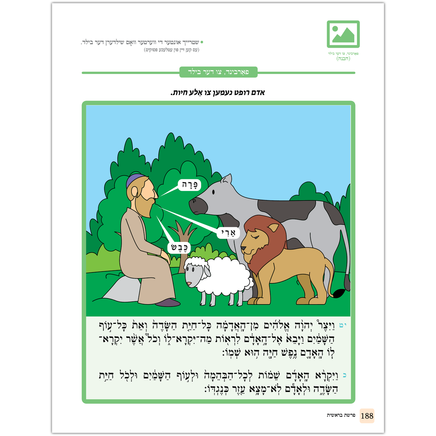 Children's Chumash - Parshas Bereishis Yiddish Edition