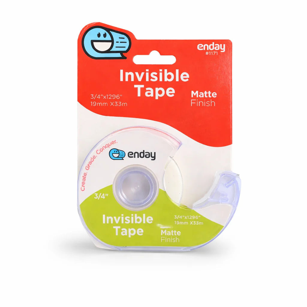 TAPE: Transparent in plastic dispenser (set of 12)