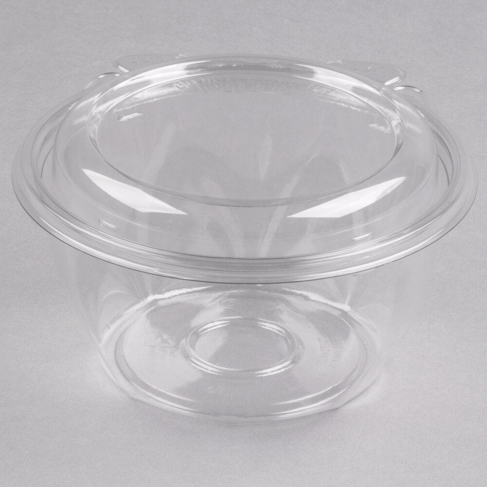 STORAGE CONTAINER: Plastic, Food, 16oz, clear, w/ lid