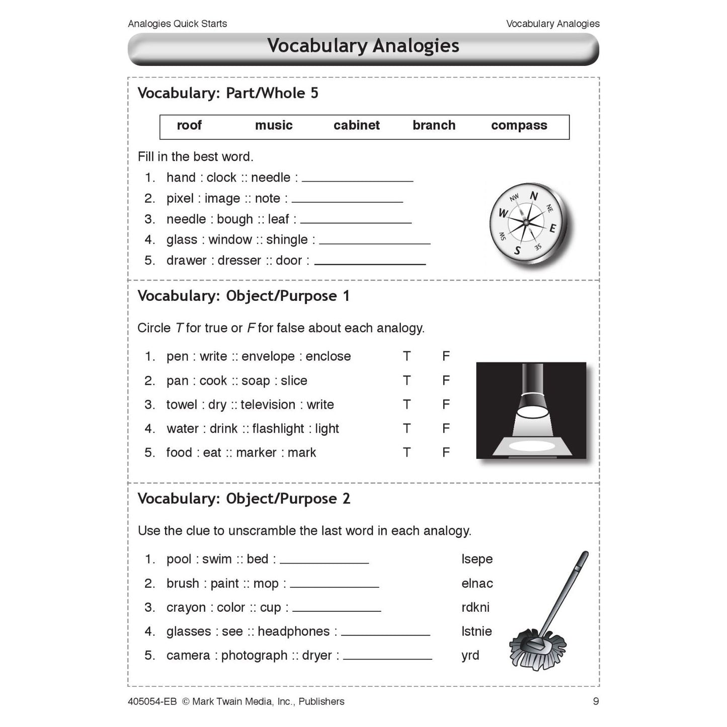 Analogies Quick Starts Workbook