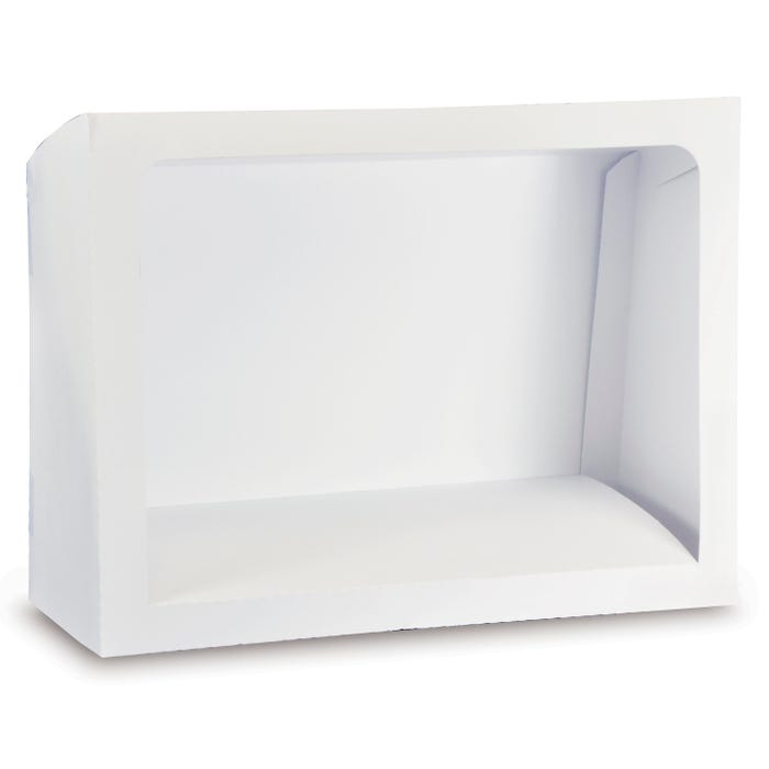 Set the Scene Diorama, appx. 8.5" x 11", White