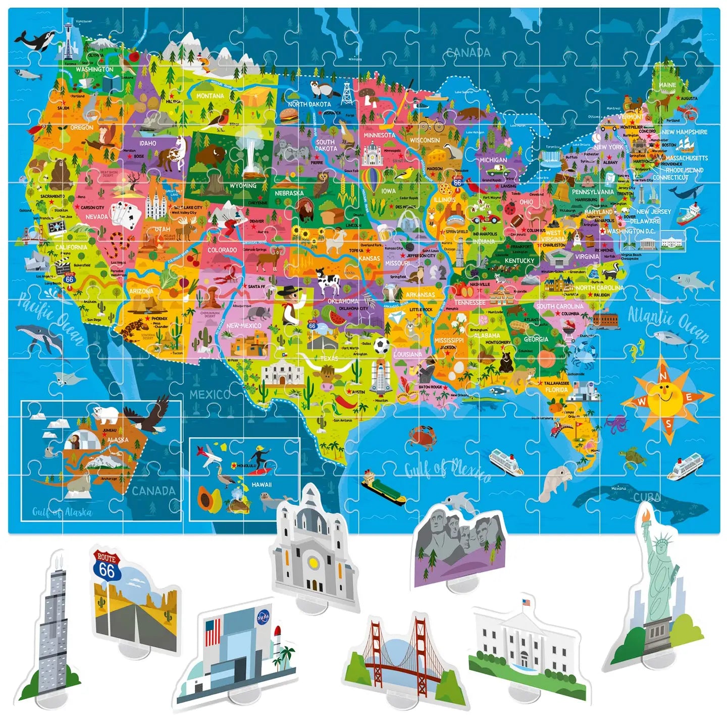 Discover the USA - Educational Toy For Kids